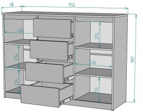 Комод Мальта K118 в Режи - rezh.mebel24.online | фото 2