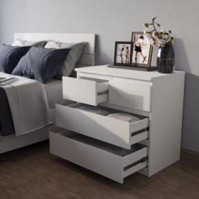 Комод МАЛЬТА с четырьмя выдвижными ящиками, цвет белый в Режи - rezh.mebel24.online | фото 4