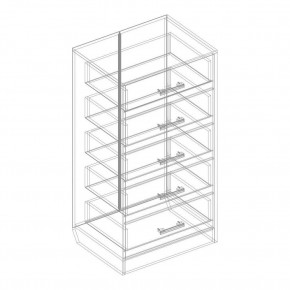 Комод с 5 ящиками "Милана" в Режи - rezh.mebel24.online | фото 3