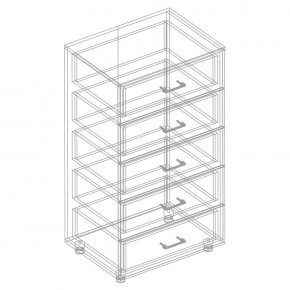 Комод с 5 ящиками "Сандра" в Режи - rezh.mebel24.online | фото 2