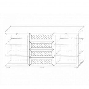 Комодино (фасады глухие) Парма Нео в Режи - rezh.mebel24.online | фото 2