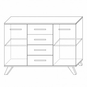 Комодино Вега Скандинавия в Режи - rezh.mebel24.online | фото 3