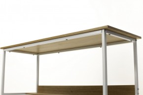 Компьютерный стол LUCIA H475 Дуб натуральный / белый каркас M-city в Режи - rezh.mebel24.online | фото 5