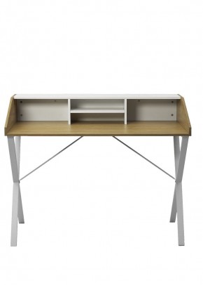 Компьютерный стол ORLA H475 Дуб натуральный / белый каркас M-city в Режи - rezh.mebel24.online | фото 5