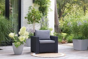 Комплект кресел Калифорния (California chair) графит в Режи - rezh.mebel24.online | фото 1
