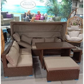 Комплект мебели с диваном AFM-320B-T320 Brown в Режи - rezh.mebel24.online | фото