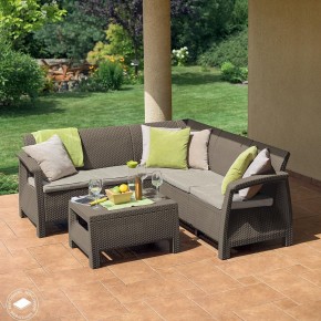 Комплект мебели угловой Корфу Релакс Сет (CORFU II RELAX SET) коричневый в Режи - rezh.mebel24.online | фото 4