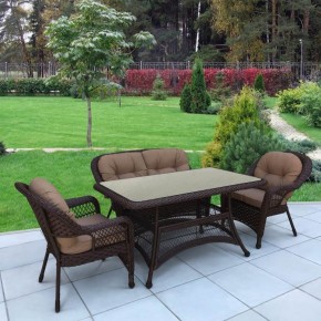 Комплект плетеной мебели T130/LV-520BB-Brown_Beige в Режи - rezh.mebel24.online | фото 2