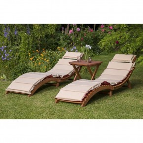 Комплект шезлонги и столик AFM-803A-T133 Beige (2+1) в Режи - rezh.mebel24.online | фото