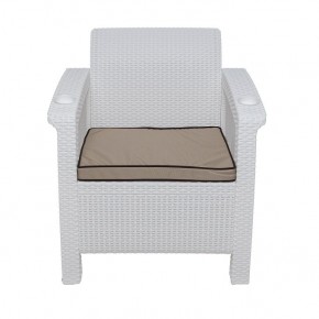 Комплект уличной мебели Yalta Premium Terrace Set (Ялта) белый (+подушки под спину) в Режи - rezh.mebel24.online | фото 6