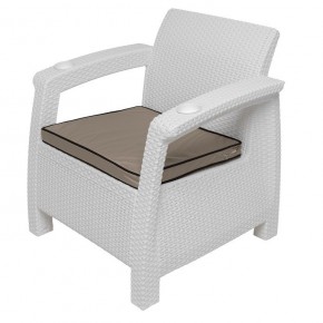 Комплект уличной мебели Yalta Premium Terrace Set (Ялта) белый (+подушки под спину) в Режи - rezh.mebel24.online | фото 7