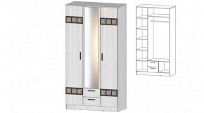 КОСТА-РИКА Шкаф 3-х створчатый (анкор светлый) в Режи - rezh.mebel24.online | фото