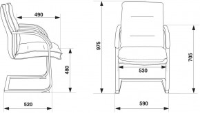 Кресло Бюрократ T-9927SL-LOW-V/BLACK в Режи - rezh.mebel24.online | фото 4