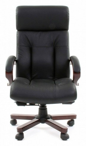 Кресло для руководителя Chairman 421 черный/орех темный, черный в Режи - rezh.mebel24.online | фото 2