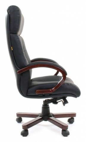 Кресло для руководителя Chairman 421 черный/орех темный, черный в Режи - rezh.mebel24.online | фото 3