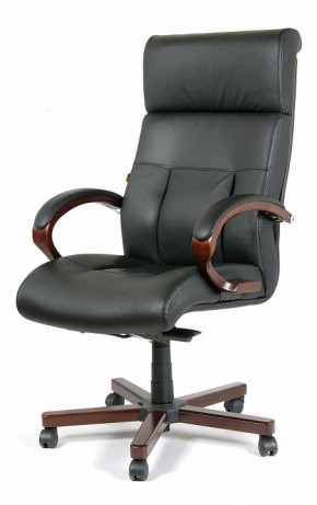 Кресло для руководителя Chairman 421 черный/орех темный, черный в Режи - rezh.mebel24.online | фото 7