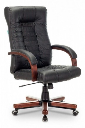 Кресло для руководителя KB-10WALNUT/B/LEATH в Режи - rezh.mebel24.online | фото