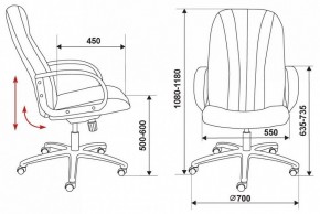 Кресло для руководителя T-898/3C11BL в Режи - rezh.mebel24.online | фото 10