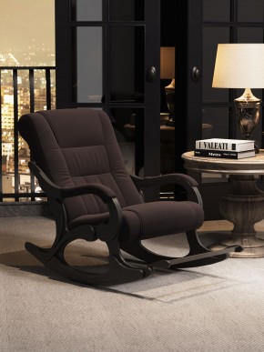 Кресло-качалка Родос 16-Т-Ш (тканьвенге) ШОКОЛАД в Режи - rezh.mebel24.online | фото 1