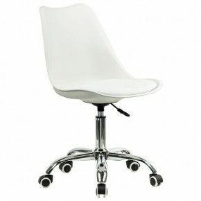 Кресло стул BRABIX "Eames MG-310 CH", хром, пластик белый, экокожа белая, 532923 в Режи - rezh.mebel24.online | фото 2