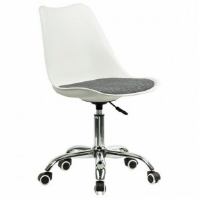 Кресло стул BRABIX "Eames MG-310 CH", хром, пластик белый, ткань серая, 532924 в Режи - rezh.mebel24.online | фото 2