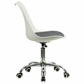 Кресло стул BRABIX "Eames MG-310 CH", хром, пластик белый, ткань серая, 532924 в Режи - rezh.mebel24.online | фото 3