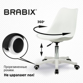 Кресло стул BRABIX "Eames MG-310 PL", пластик белый, экокожа белая, 532926 в Режи - rezh.mebel24.online | фото 5