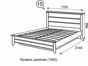 Кровать 1600 с ПМ София 15 в Режи - rezh.mebel24.online | фото 3