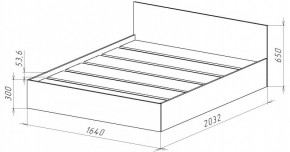 НИЦЦА-14 Кровать 1600 с настилом ЛДСП (НЦ.14) в Режи - rezh.mebel24.online | фото 3