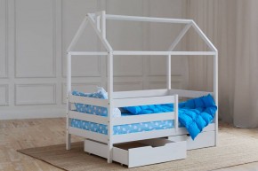 Кровать-домик 80*160 Белый в Режи - rezh.mebel24.online | фото 3