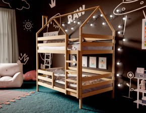 Кровать-домик двухъярусная 80*160 без покраски в Режи - rezh.mebel24.online | фото 3