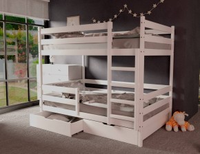 Кровать двухъярусная без крыши 80*190 Белый в Режи - rezh.mebel24.online | фото