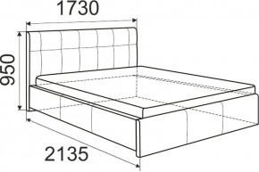 Кровать Изабелла с латами Newtone cacao 1400x2000 в Режи - rezh.mebel24.online | фото 6