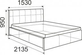 Кровать Изабелла с латами Newtone cacao 1600x2000 в Режи - rezh.mebel24.online | фото 5