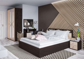 Кровать Ненси-2 1.6 Ортопед на опорах венге/дуб молочный в Режи - rezh.mebel24.online | фото 2