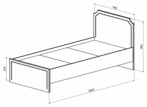 Кровать односпальная ДримСтар ДС-50 в Режи - rezh.mebel24.online | фото 2