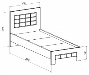 Кровать односпальная Изабель ИЗ-700К в Режи - rezh.mebel24.online | фото 2