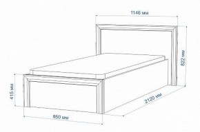 Кровать односпальная Нобиле Кр-90 в Режи - rezh.mebel24.online | фото 2