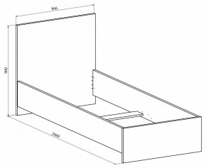 Кровать односпальная Виктория ВИ-22 в Режи - rezh.mebel24.online | фото 2