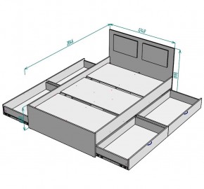 Кровать Ольга L37 (1200) 4 ящика в Режи - rezh.mebel24.online | фото 2