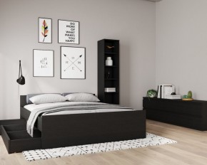 Кровать ОРИОН двухспальная с ортопедическим основанием 180х200, цвет Дуб Венге в Режи - rezh.mebel24.online | фото 3