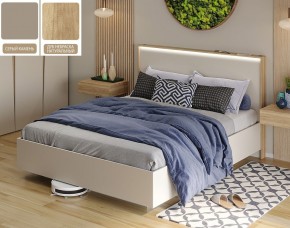 Кровать (Серый камень U727 ST9/Дуб Небраска натуральный) 1600 в Режи - rezh.mebel24.online | фото