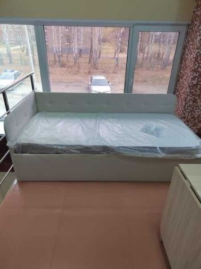 Кровать Зарина угловая Newtone light beige угол правый в Режи - rezh.mebel24.online | фото 3