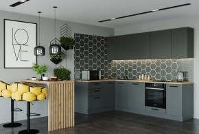 Кухня угловая Антрацит 2600х1600 (Стол. 38мм) в Режи - rezh.mebel24.online | фото 1