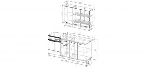 Кухонный гарнитур Белый Глянец 1200 (Стол. 26мм) в Режи - rezh.mebel24.online | фото 2