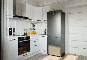 Кухонный гарнитур Белый Глянец 2200*1000 (Стол. 26мм) в Режи - rezh.mebel24.online | фото