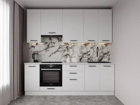 Кухонный гарнитур Белый Глянец 2400 h950 (Стол. 26мм) в Режи - rezh.mebel24.online | фото