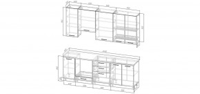 Кухонный гарнитур Белый Глянец 2400 h950 (Стол. 26мм) в Режи - rezh.mebel24.online | фото 2