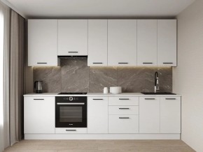Кухонный гарнитур Белый Глянец 3000 h950 (Стол. 26мм) в Режи - rezh.mebel24.online | фото