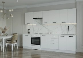 Кухонный гарнитур Белый Глянец 3000 (Стол. 26мм) в Режи - rezh.mebel24.online | фото
